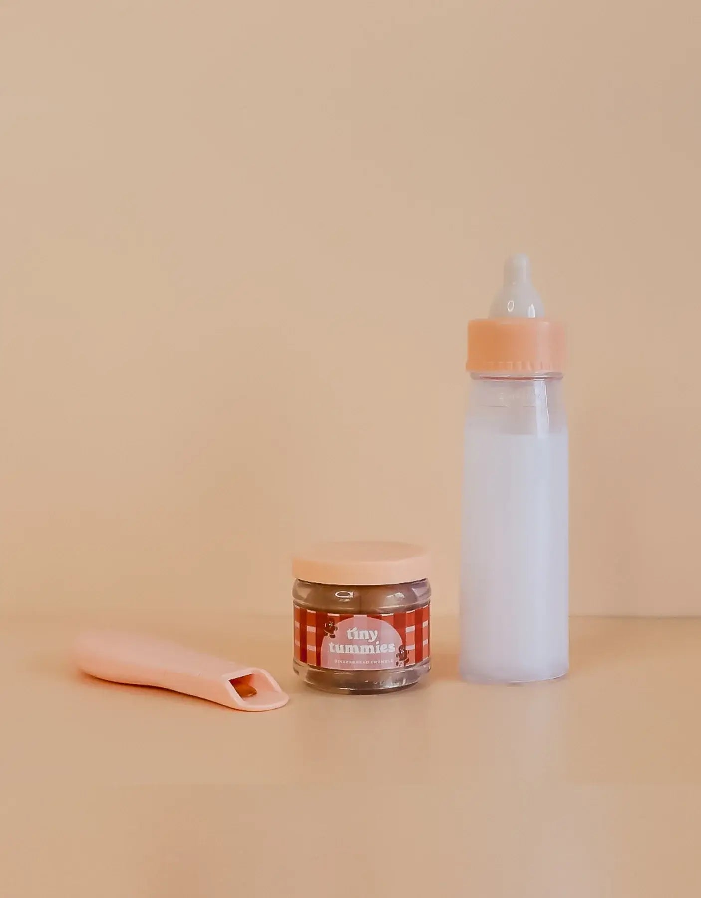 Tiny Tummies Puree and Milk Bottle Set - Gingerbread Crumble