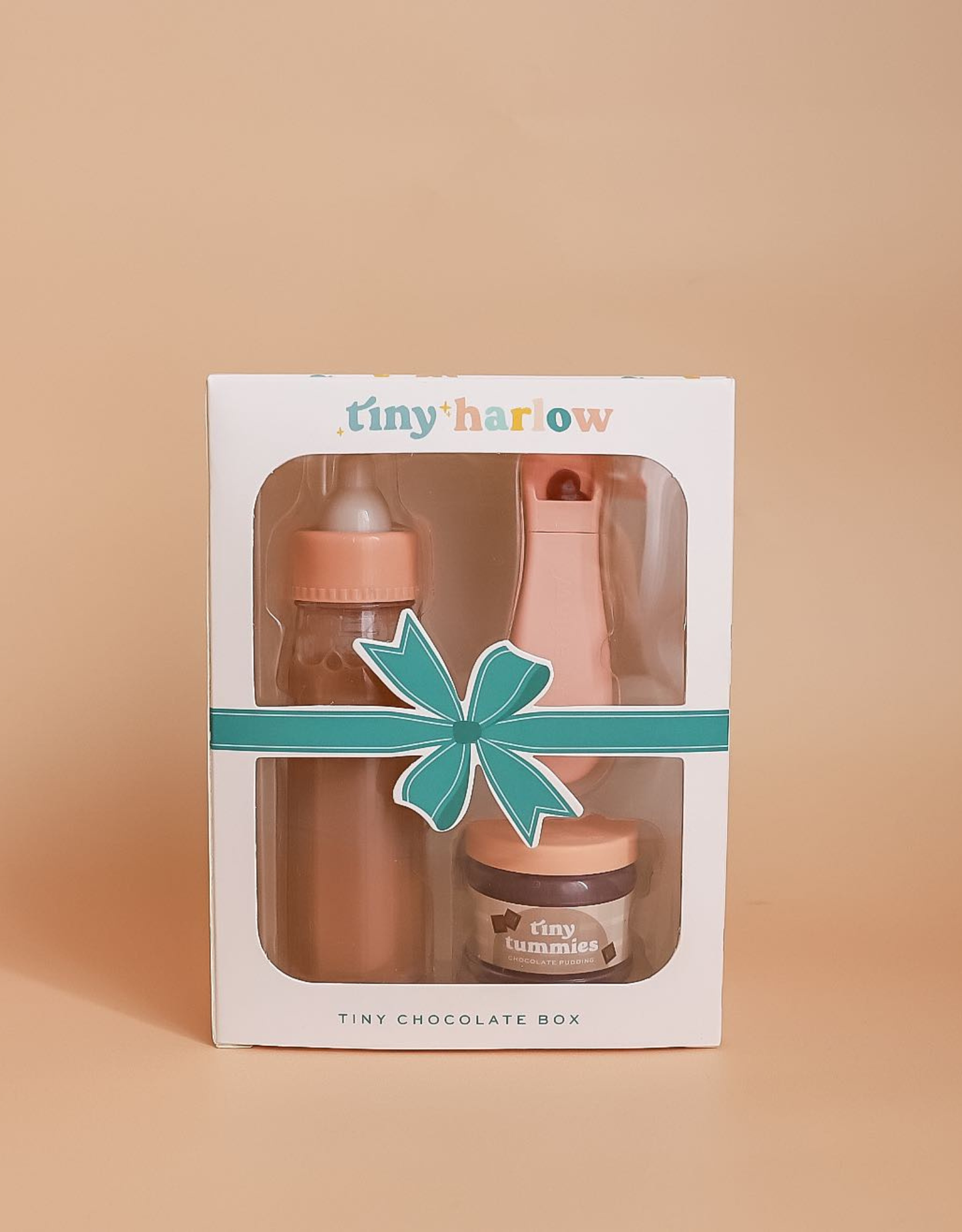 Tiny Tummies Puree and Milk Bottle Set - Chocolate Pudding