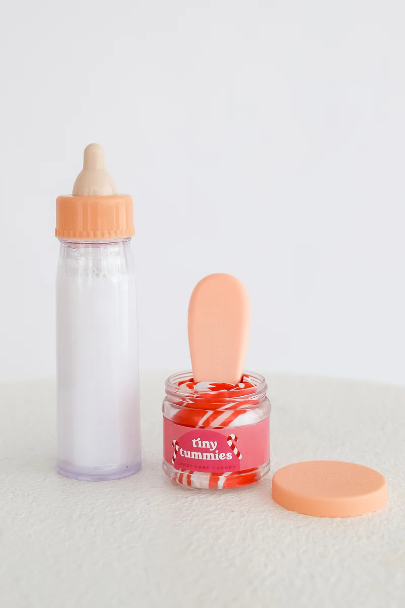 Tiny Tummies Puree and Milk Bottle Set - Candy Cane Crunch