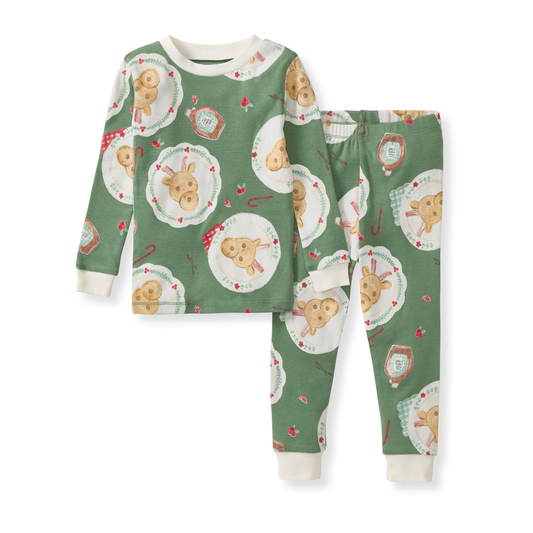 Reindeer Pancakes Two-Piece Pajamas: 10Y