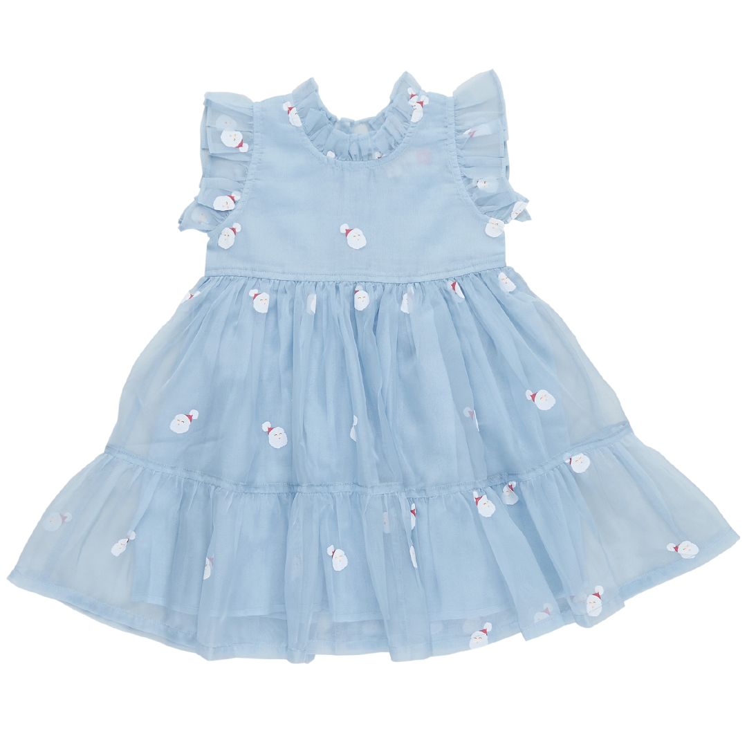 Pink Chicken Girls Organza Jennifer Dress in Winter Santa 50% OFF - FINAL SALE