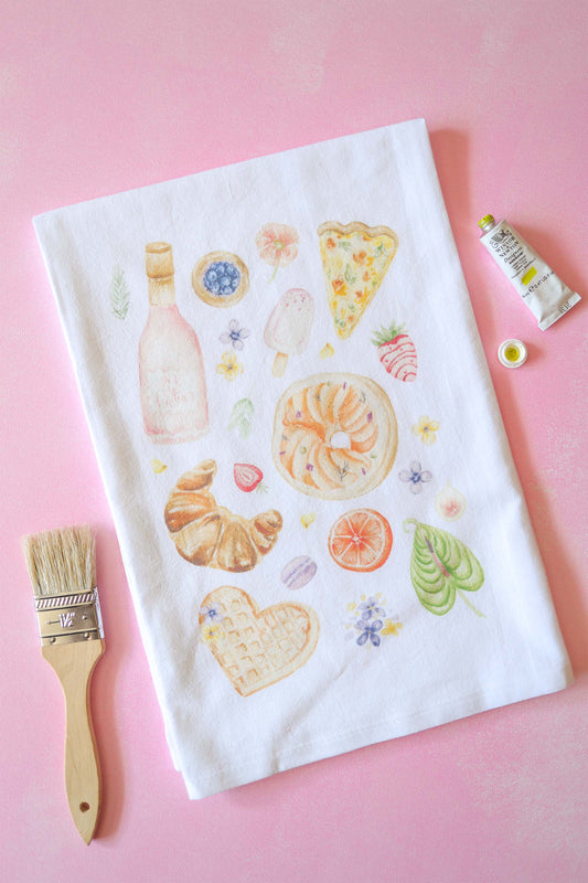 Brunch Lover Cotton Flour Sack Tea Towel