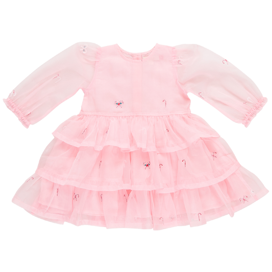 Pink Chicken Girls Organza Fleur Dress in Cotton Candy Lane 50% OFF - FINAL SALE