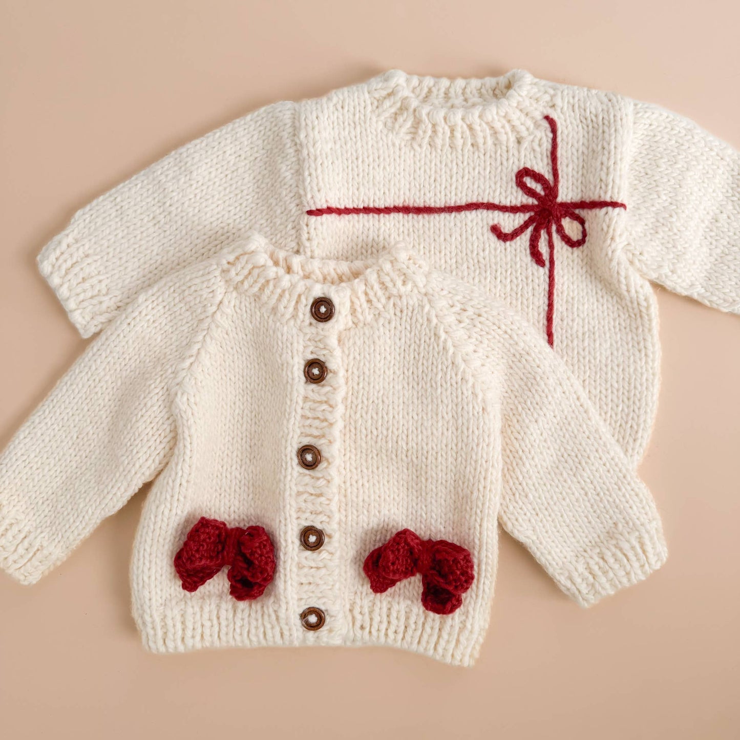 Red Bow Cardigan